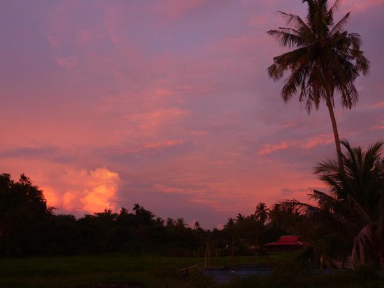 Zum Abschied noch ein schöner Sonnenuntergang