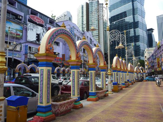 Eine Strasse in Little India