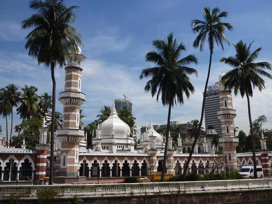 Die älteste Moschee in KL, die Jamek Moschee
