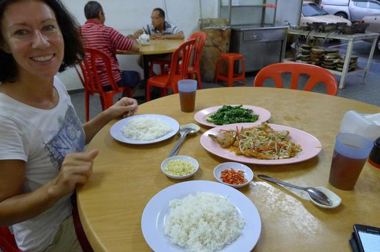 Das Essen in unserem chinesischen Lokal war sehr gut