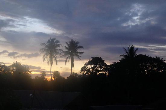 Der Sonnenaufgang war sehr schön