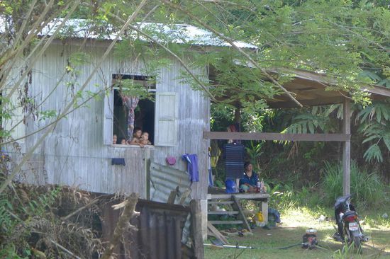 Blick auf das normale einfache Landleben