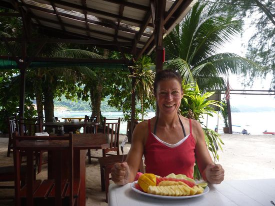 Die Obsttelller waren gross und gut