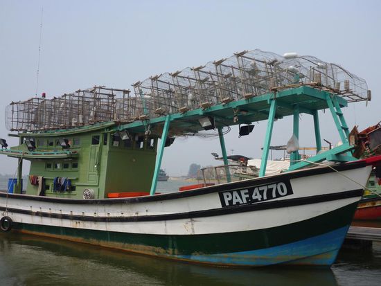 Eines von vielen Fischerbooten, aber kein Bootsbauer