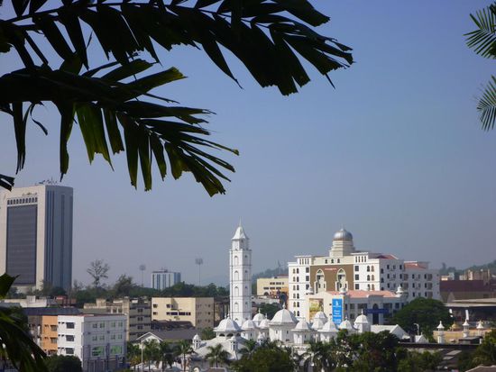 Vor der Abfahrt noch ein Blick über K.Terengganu vom Prinzessinnen Hügel aus
