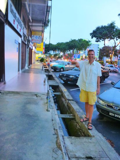 Wie in fast allen Städten auch hier die "Strassenfallen"