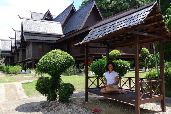 Auch ausserhalb des Gebäudes, im Park, sind genug Möglichkeiten sich auszuruhen