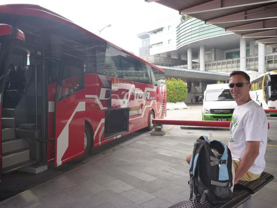 In Singapur angekommen, die Grenzformalitäten waren schon erledigt