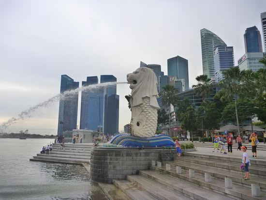Der Löwe, das Wahrzeichen von Singapur