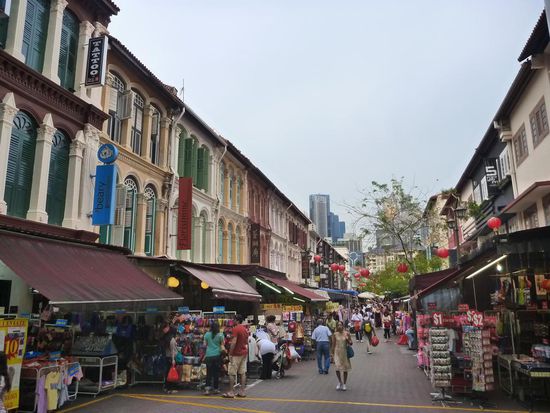 Eine Strasse in Chinatown