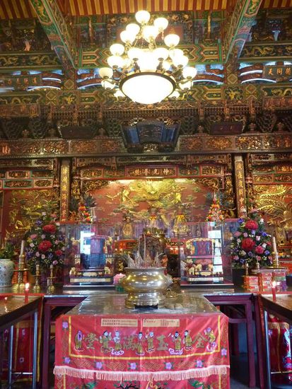 Blick in den Tempel
