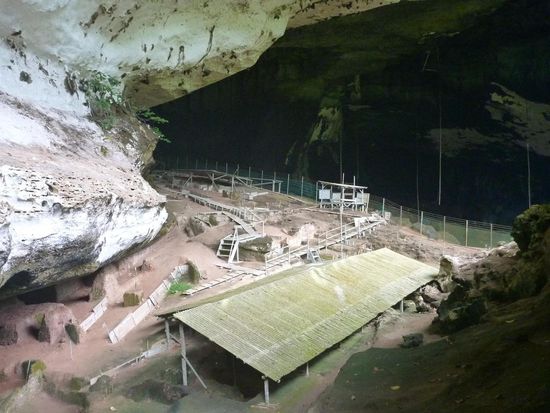 Dann folgt die Great Cave, im Anfangsbereich befindet sich eine archäologische Ausgrabungsstätte