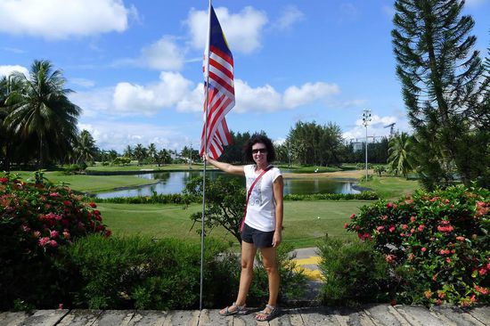 Der exquisite grosse Golfplatz