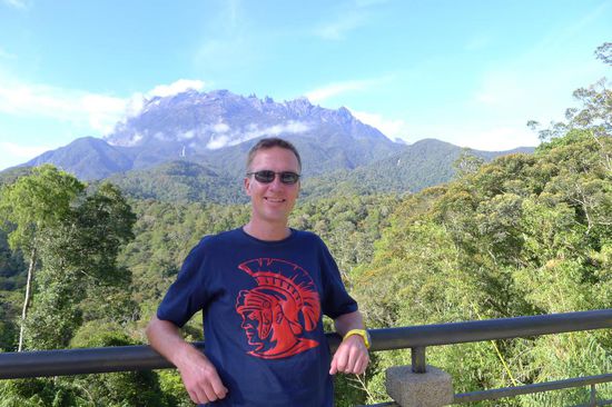 Blick auf den Mount Kinabalu