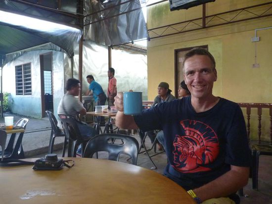 Erschöpft wieder zurück gab es zur Entspannung erst einmal einen heissen Tee, der tat bei den Temperaturen sowieso gut