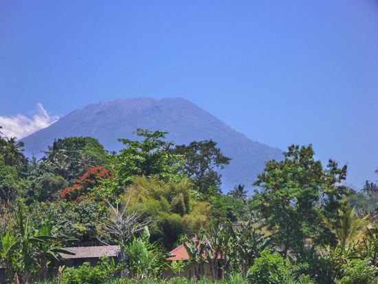 Blick auf den Mount Agung