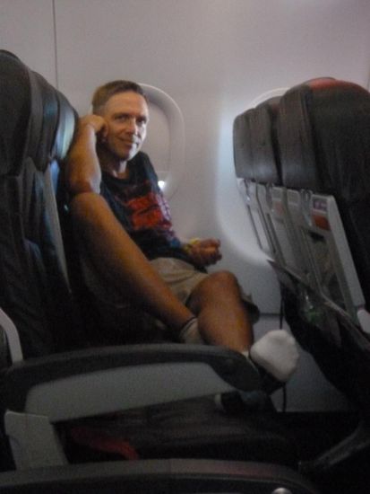 Richtung Hong Kong war der Flug sehr bequem. Passiert einem leider selten.