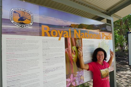 Erste Station, der Royal National Park, südlich kurz hinter Sydney