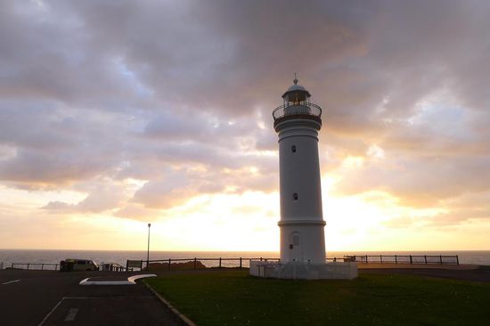 Der Leuchtturm bei Sonnenaufgang......