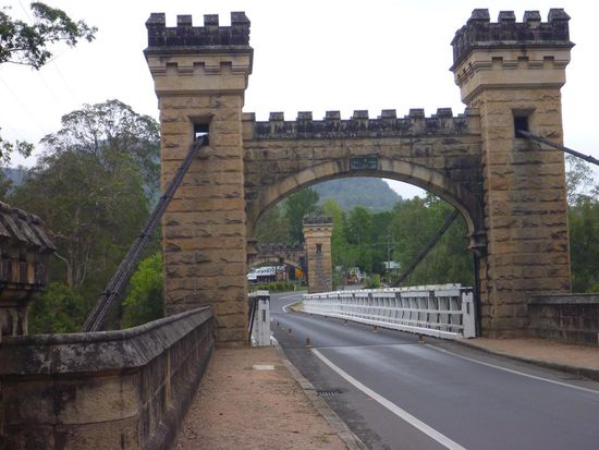 Die historische Hampden Bridge, Eingangstor zum Kangaroo Valley