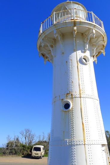 Der alte Leuchtturm von Ulladulla. Ein bekannter Ort um Wale während ihrer Wanderung zu beobachten (erst wieder ab September)