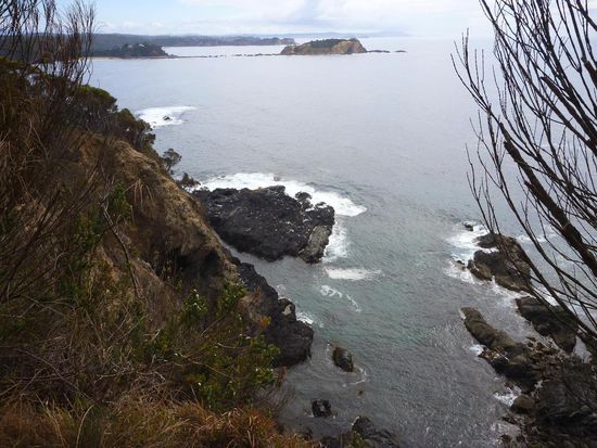 Campingplatz in Congo, Blick vom Burrewarra Point.