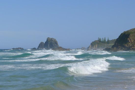Die bekannten Glasshouse Rocks in Narooma