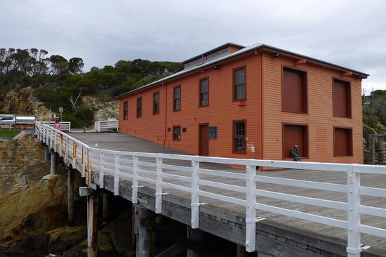 Der Vollständigkeit geschuldet, die alte Werft von Tathra. Hier darf man nicht im Auto schlafen