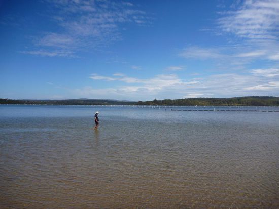 In den flachen Seen kann man meilenweit laufen