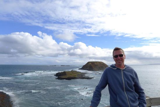 Der Weg entlang der Küste von Philip Island war sehr schön und sehr stürmisch