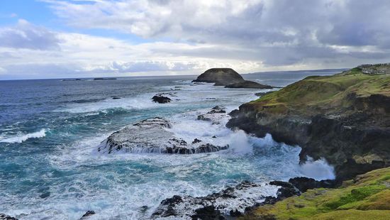 Eigentlich sollen auch Robben hier herumtollen, aber selbst denen war die See wohl zu rauh.