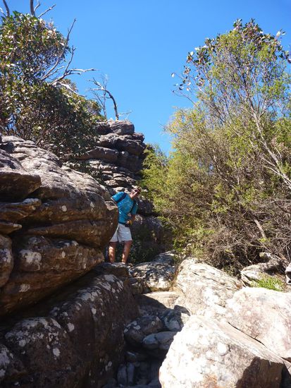 Ab dann hiess es: aufwärts gehts!