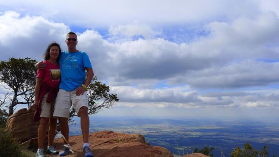 Die Rundumsicht auf das Land wie so oft atemberaubend