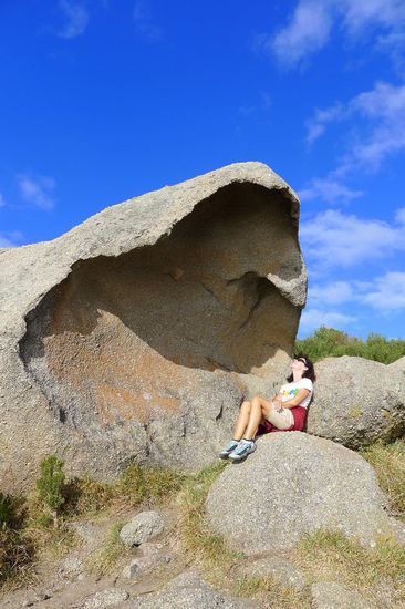 Auf Granite Island, ich tanke etwas Sonne und Wärme.....