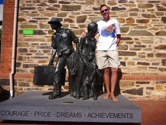 Vor dem Immigration Museum