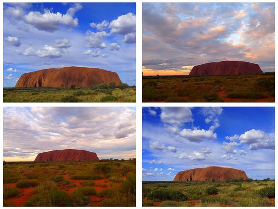 Das Prachtstück, Uluru, die Eindrücke wechseln minütlich