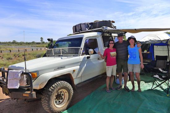 Mit John und Judy......