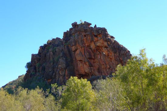 Der Corroboree Rock, eine wichtige spirituelle Stätte