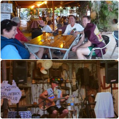Ein lustiger Abend mit Live Musik. Ein junger Mann (Rhett) gesellte sich noch zu uns, keine Ahnung wo der auf einmal herkam, aber ein netter lustiger Typ