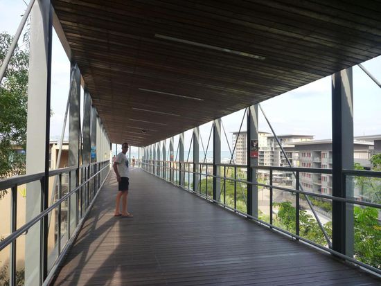 Auf dem Weg zur Darwin Waterfront