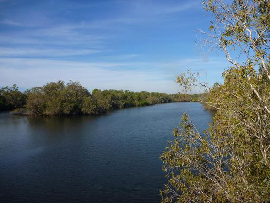 Der Jim Jim Creek, von Krokodilen keine Spur, jedenfalls oberflächlich betrachtet