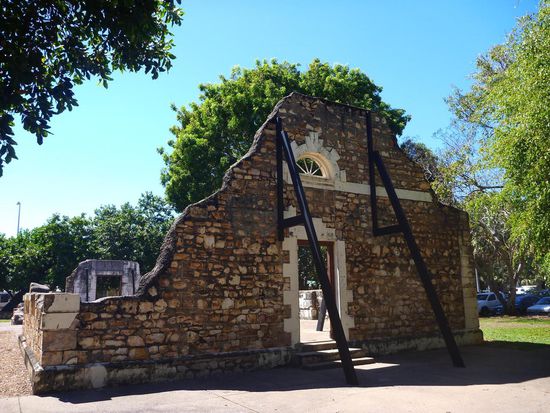Die Reste der historischen Townhall