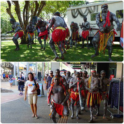 Zum Naidoc Festival gab es auch hier Tänze zu sehen