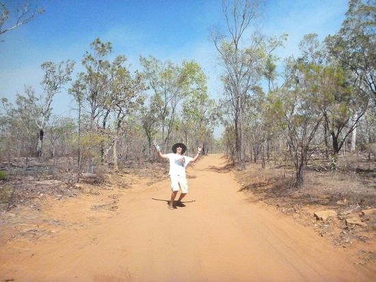 Der Rückweg war nur heiss und staubig, bitte nimm uns einer mit! Das Flehen wurde erhört