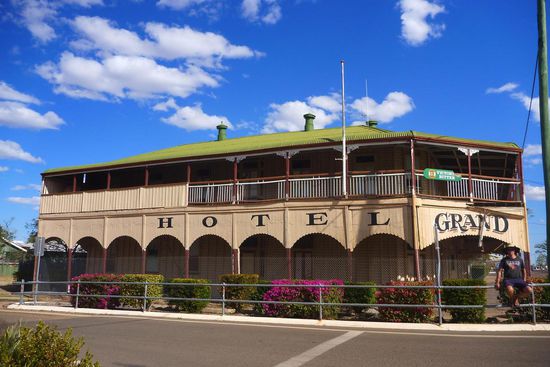Wunderschönes altes Grand Hotel in Hughenden, leider nicht mehr in Betrieb