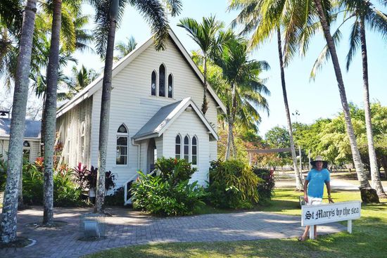Die alte " St:Mary by the sea" Kirche in Port Douglas