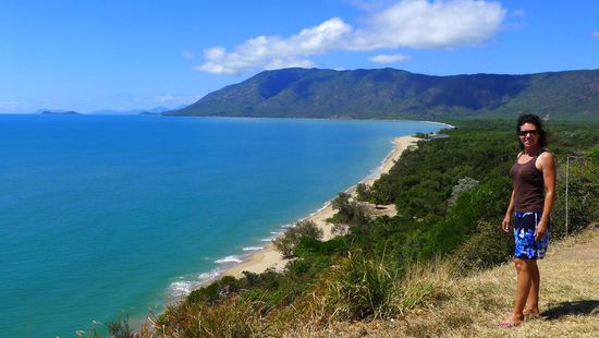 Fahrtunterbrechung an einem der diversen Aussichtspunkte entlang der Strecke