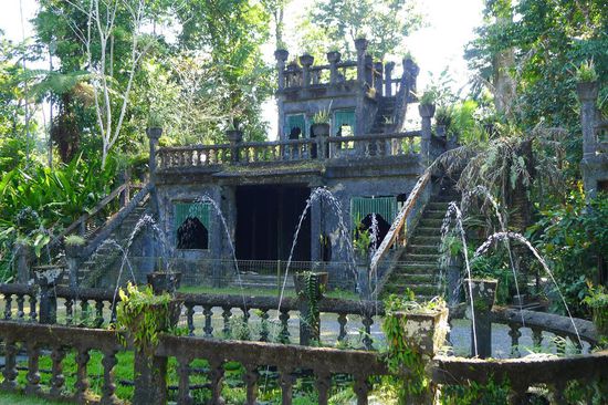 Die Springbrunnen funktionieren noch nach altem System