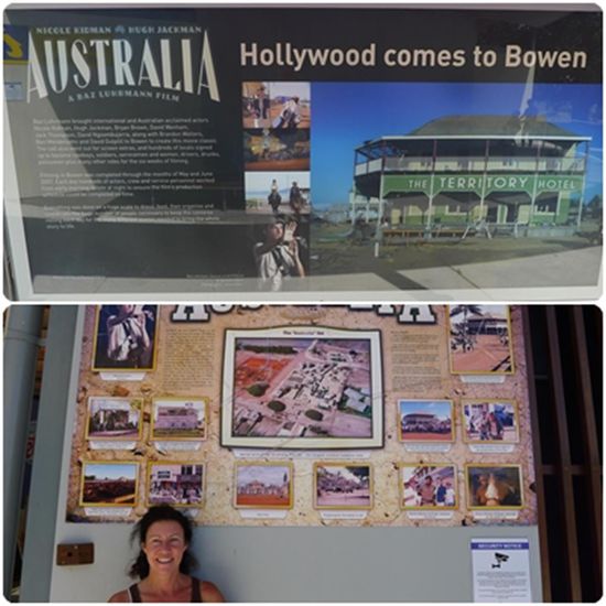 Erst bei unserem Besuch erfahren: in Bowen wurde das Australien Epos "Australia" gedreht. Die Kulissen mussten leider wieder abgebaut werden, da hier nur zyklon-sicher gebaut werden darf.