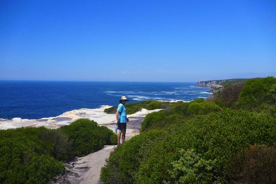 Immer wieder begeistert uns der Blick über das Meer und die hohen Felsen